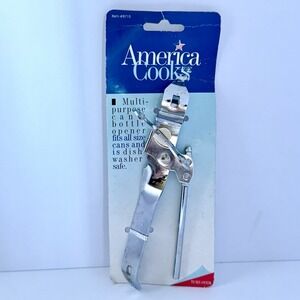 Vintage Can & Bottle Opener America Cooks New NOS 8715 1996